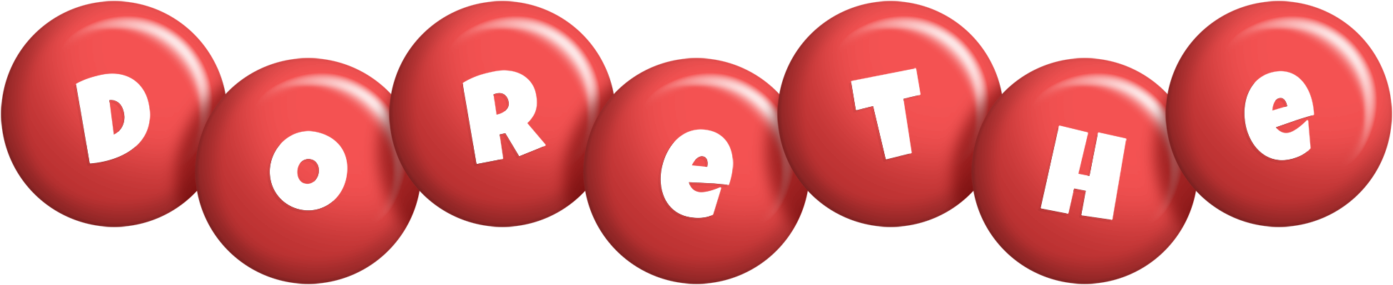 Dorethe candy-red logo