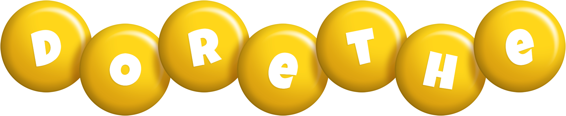 Dorethe candy-yellow logo