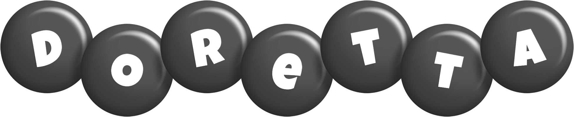Doretta candy-black logo