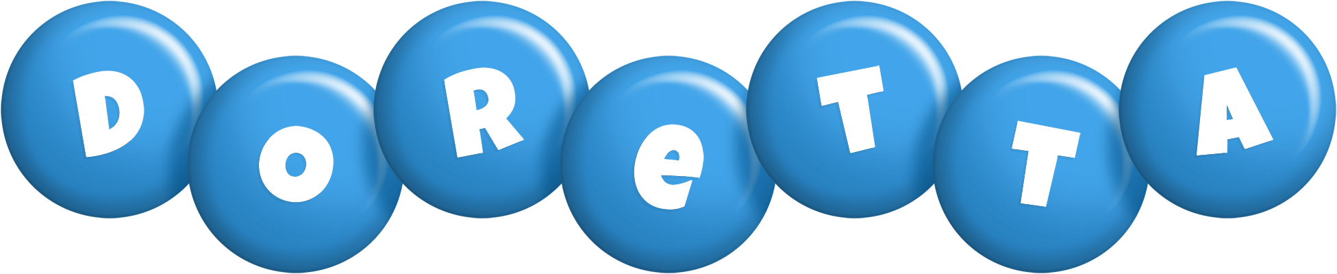 Doretta candy-blue logo