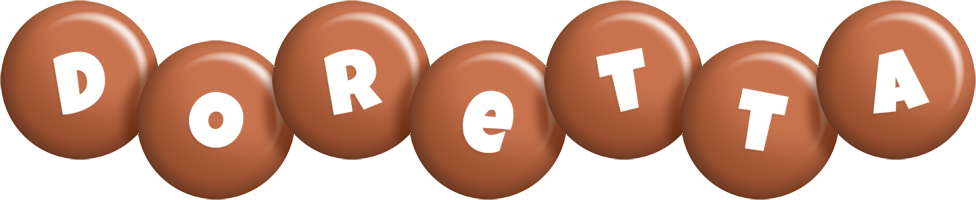 Doretta candy-brown logo