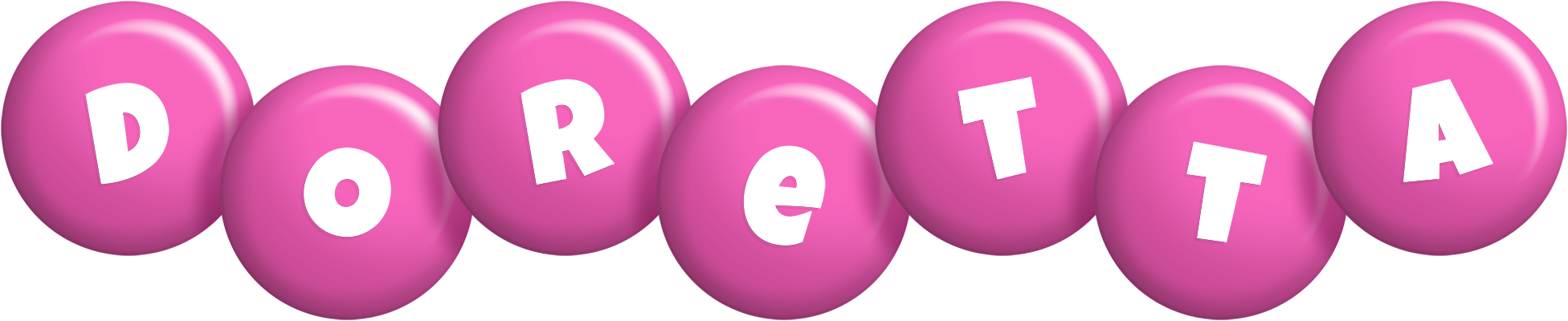 Doretta candy-pink logo