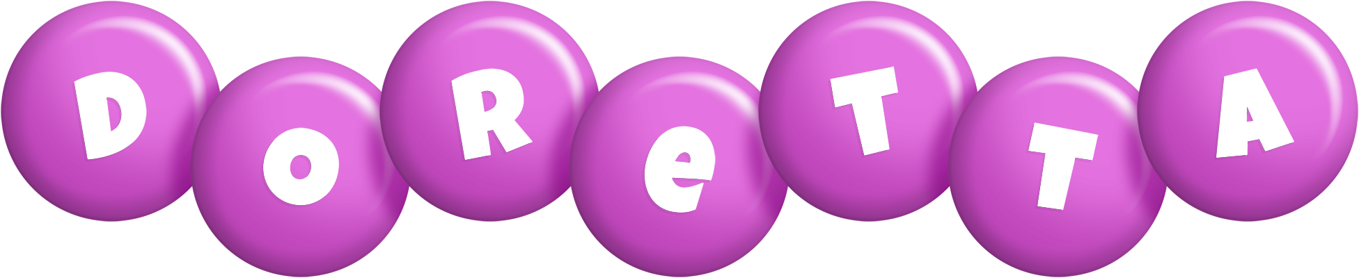 Doretta candy-purple logo