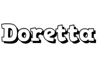 Doretta snowing logo