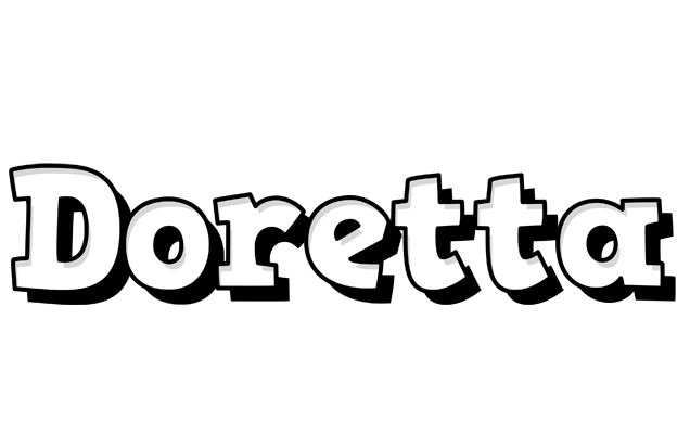 Doretta snowing logo