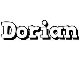 Dorian snowing logo