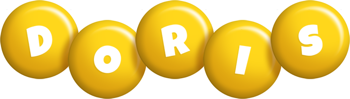 Doris candy-yellow logo