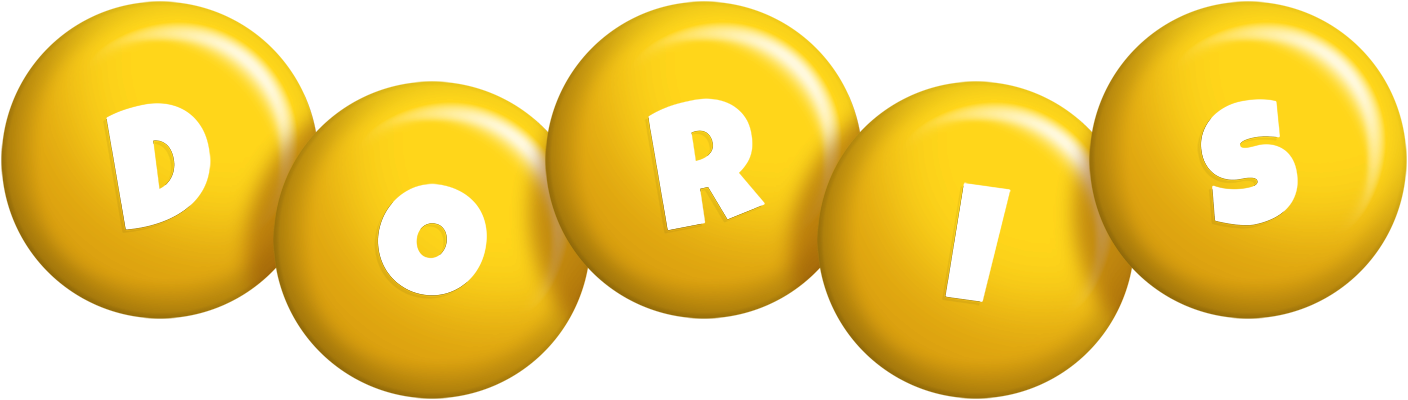 Doris candy-yellow logo