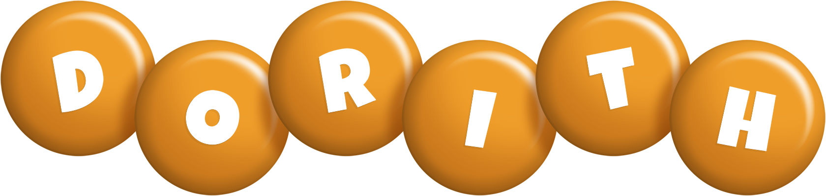 Dorith candy-orange logo