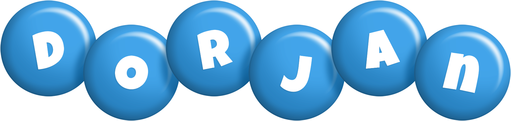 Dorjan candy-blue logo