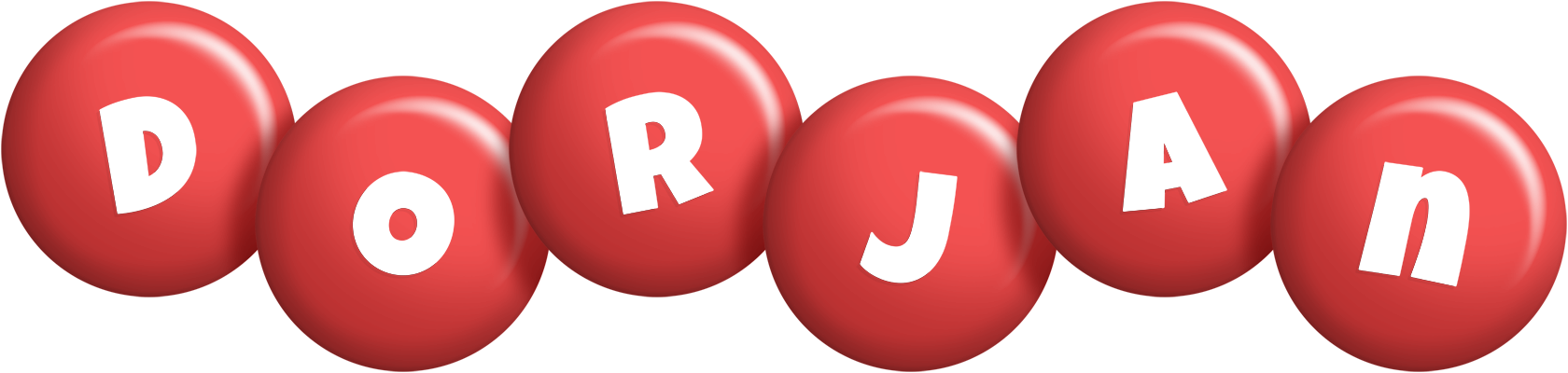 Dorjan candy-red logo