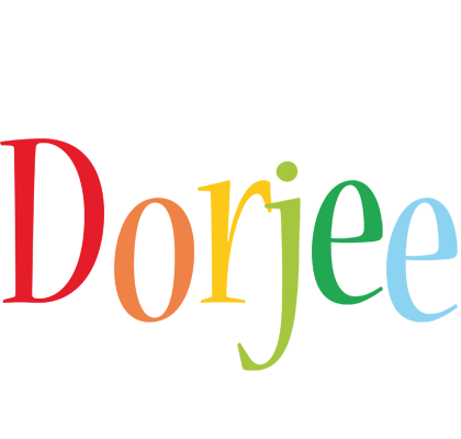Dorjee birthday logo