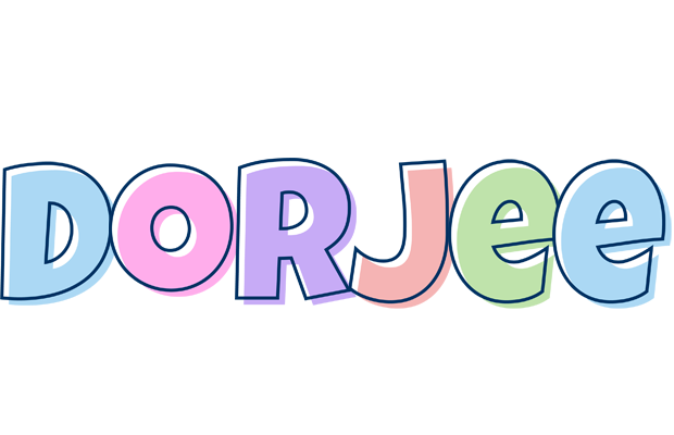 Dorjee pastel logo