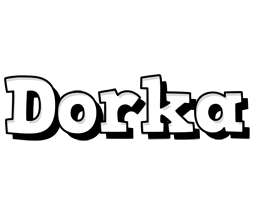 Dorka snowing logo