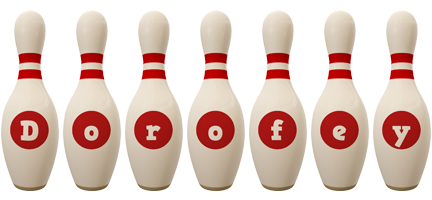 Dorofey bowling-pin logo