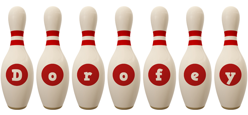 Dorofey bowling-pin logo