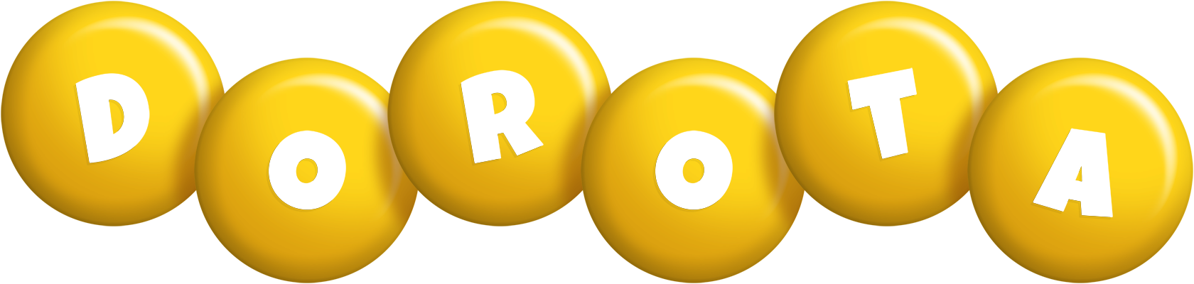 Dorota candy-yellow logo