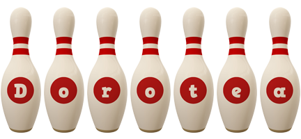 Dorotea bowling-pin logo