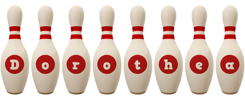 Dorothea bowling-pin logo