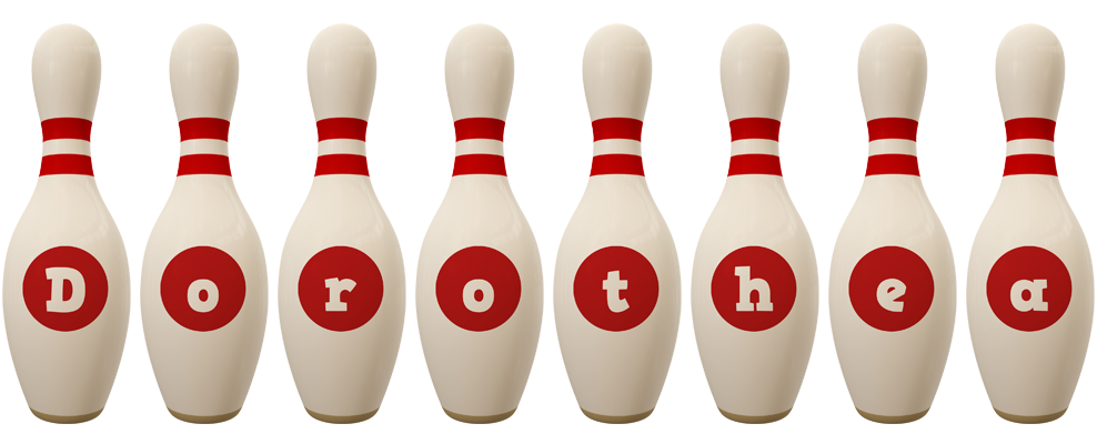Dorothea bowling-pin logo