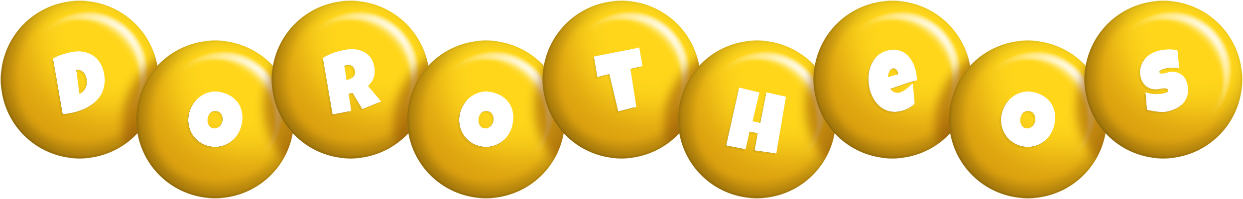 Dorotheos candy-yellow logo