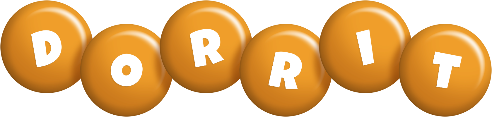 Dorrit candy-orange logo