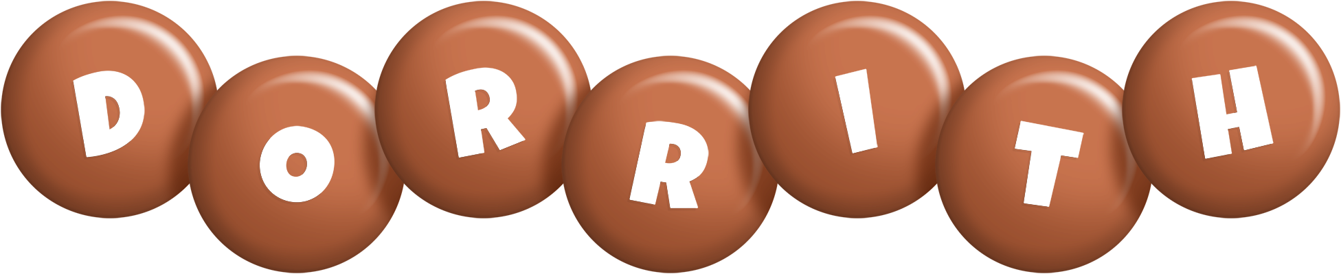 Dorrith candy-brown logo