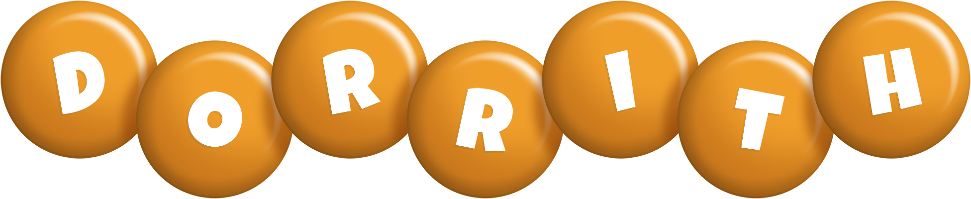 Dorrith candy-orange logo