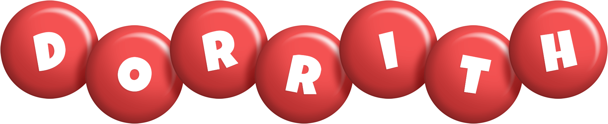 Dorrith candy-red logo