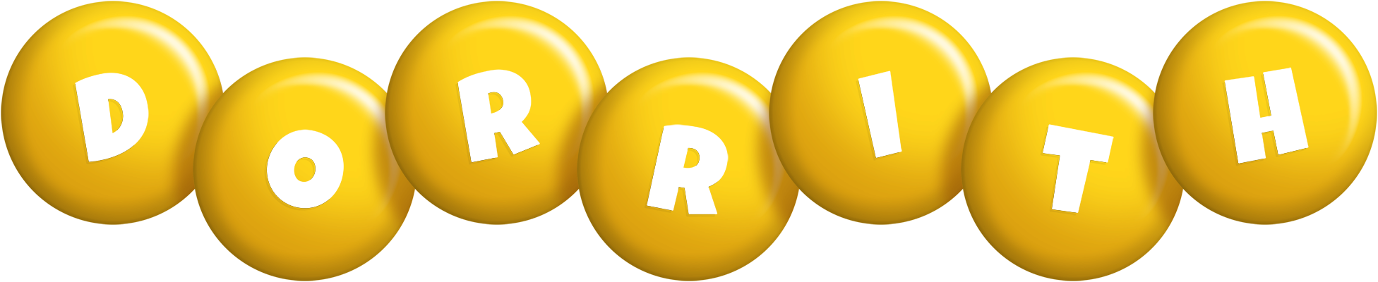 Dorrith candy-yellow logo