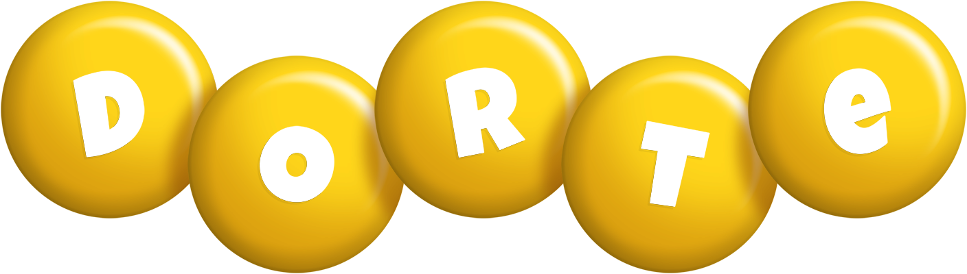 Dorte candy-yellow logo
