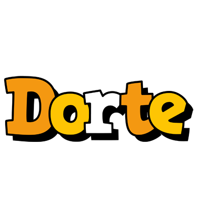 Dorte cartoon logo