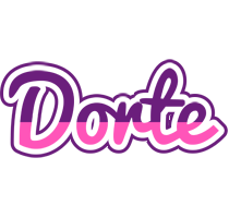 Dorte cheerful logo