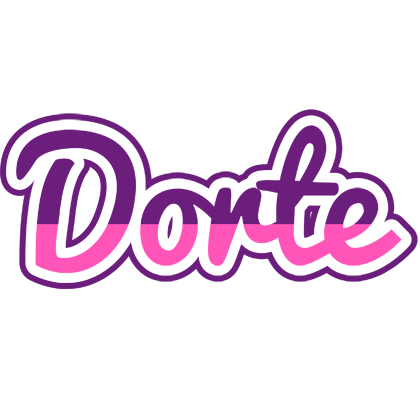 Dorte cheerful logo