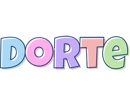 Dorte pastel logo