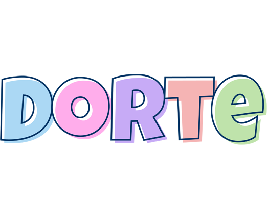 Dorte pastel logo