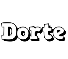 Dorte snowing logo