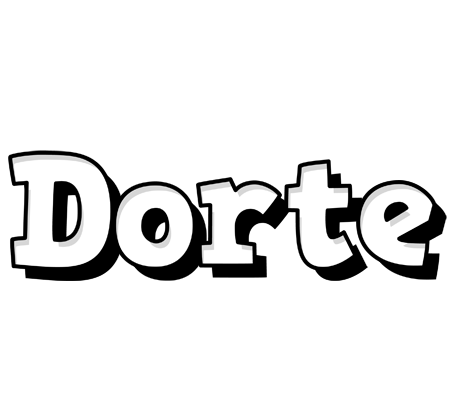 Dorte snowing logo