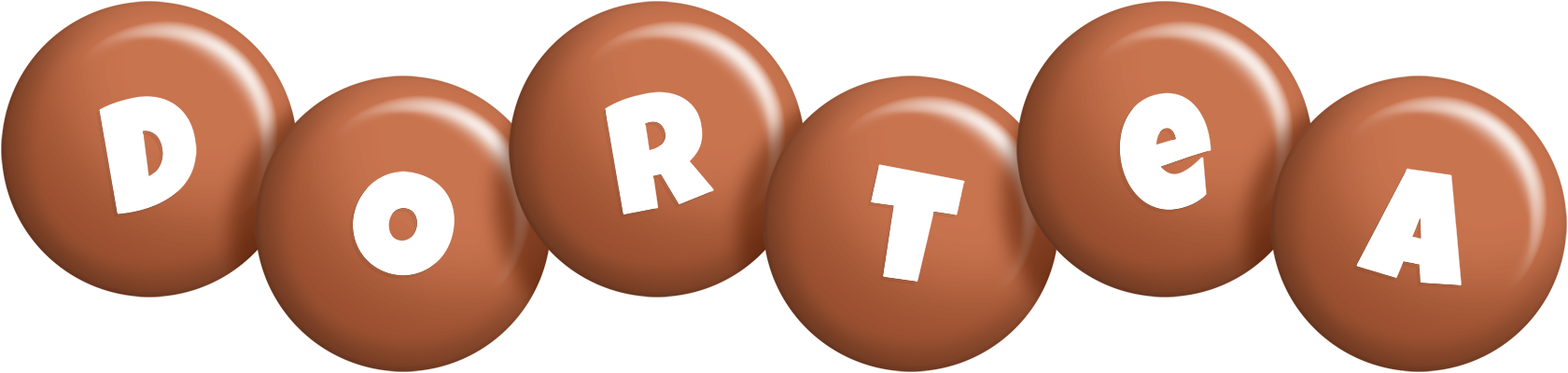 Dortea candy-brown logo