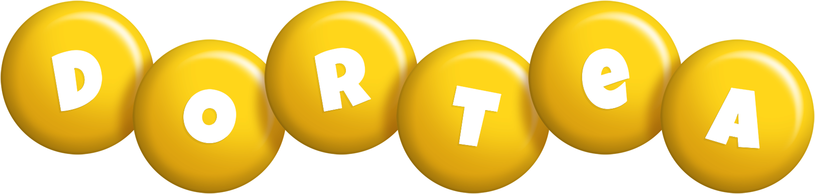 Dortea candy-yellow logo