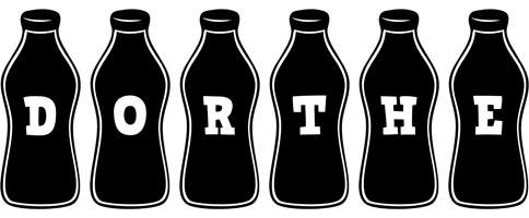 Dorthe bottle logo