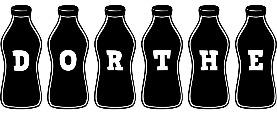 Dorthe bottle logo