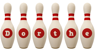 Dorthe bowling-pin logo