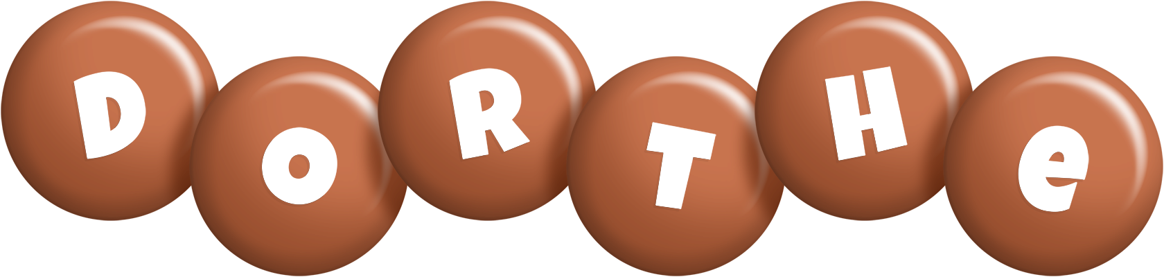 Dorthe candy-brown logo