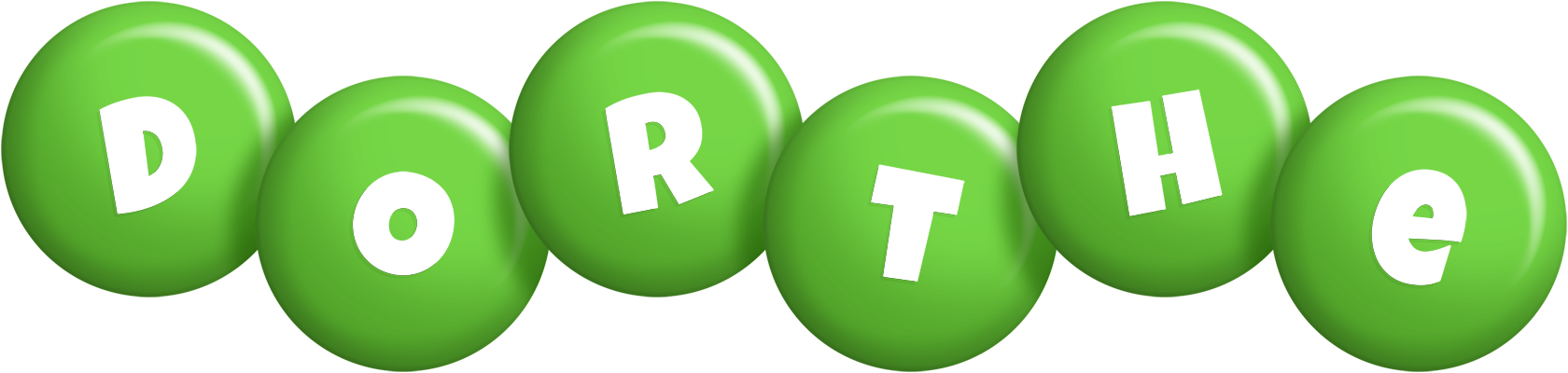 Dorthe candy-green logo