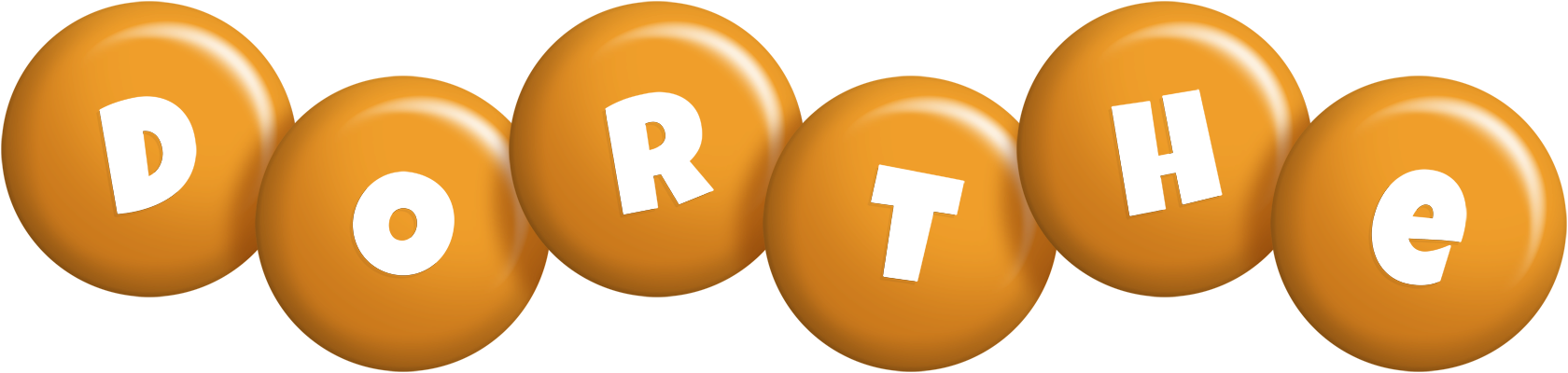 Dorthe candy-orange logo