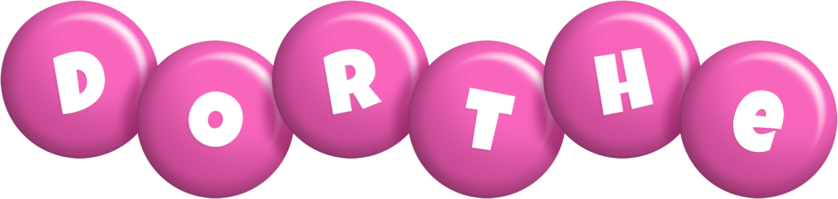 Dorthe candy-pink logo