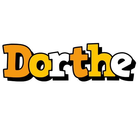 Dorthe cartoon logo