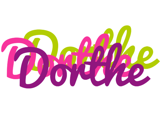 Dorthe flowers logo