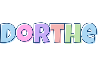 Dorthe pastel logo